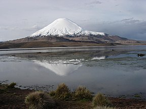 Blick auf den Vulkan Parinacota