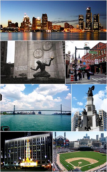 English: Montage of Detroit images on Commons....