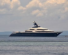 Superyacht Equanimity was seized by Indonesian authorities in 2018 and returned to Malaysia after being allegedly purchased by Jho Low with embezzled 1MDB funds. Equanimity, the seized yacht.jpg