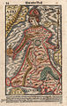 Europa regina - Tabula ex libro Cosmographia Sebastiani Münster (1570) - Insulae Britannicae et Scandinavia ab Europa propria excluduntur.
