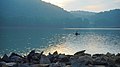 Đánh bắt cá trên hồ Đồng Quan