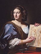 後妻(Francesca Gommi Maratta)の肖像画(c.1690) クリーブランド美術館 蔵