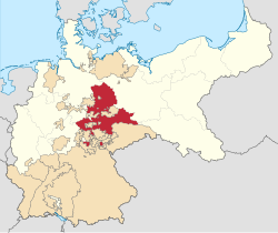 Location of Saxony, Province