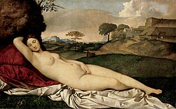 Giorgione, Uyuyan Venüs, yak. 1510