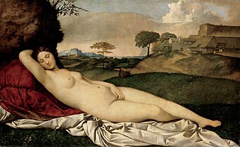 Giorgione, Venus dormida, Gemäldegalerie Alte Meister.