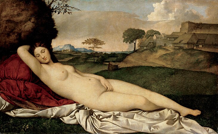 3: Sleeping Venus, by Giorgione and Titian