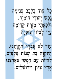 Paroles de l'hymne national d'Israël - "Hatikvah"