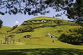 Imatge d'un turó de Hobbiton a la pel·lícula El Senyor dels Anells: La Germandat de l'Anell