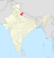 Location of Kumaon and Almora