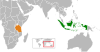 Location map for Indonesia and Tanzania.