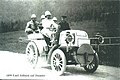 Daimler-Phoenix (Mercedes) Tourenwagen auf der Semmering-Passstraße, gesteuert von Emil Jellinek (1899)