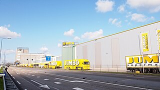 Jumbo Distributiecentrum gezien vanaf de N279