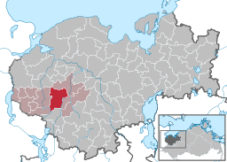 Läget för kommunen Königsfeld i Landkreis Nordwestmecklenburg