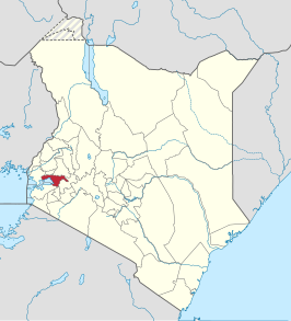 Kaart van Kisumu County