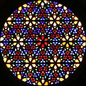 Rosetón de la catedral de Mallorca.
