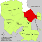 Расположение муниципалитета Андилья на карте провинции