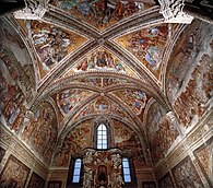 La chapelle Saint-Brice (Cappella di San Brizio). Fresques de Luca Signorelli (1499-1504).