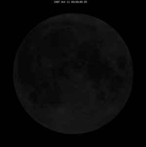 Dünya'nın tek doğal uydusu Ay'ın bir aylık periyot boyunca enlem ve boylamsal librasyonu