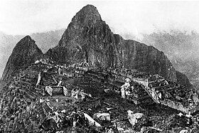 View of the city of Machu Picchu in 1911.