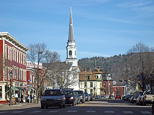 Main Street, Montpelier, Vermont showing the s...