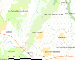 Saint-Guiraud - Localizazion