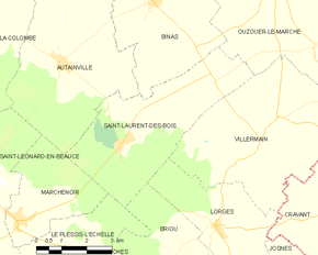 Poziția localității Saint-Laurent-des-Bois