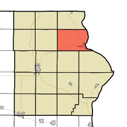 Map highlighting Lansing Township, Allamakee County, Iowa.svg