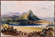 Maunga Taupirir und Waikato River (1854)