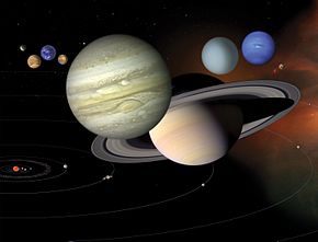 According to Theosophical teaching, each solar system is an emanation of a "Logos" or "Solar Deity", with planetary spirits each overseeing one of the planets. Montagem Sistema Solar.jpg