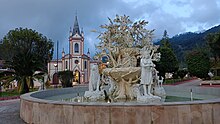 Monumento al Roble en el Parque Principal de Arcabuco Boyacá