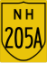 National Highway 205A marker