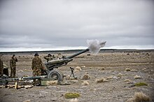 Gunners fire a L119 Light Gun in exercise at Waiouru, 2010 OH 10-0452-084 - Flickr - NZ Defence Force.jpg