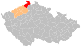 Distret de Děčín - Localizazion