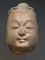 Cabeza de Bodhisattva. Mármol, H. 32,5 cm - Dinastía Sui (581-618), hacia 600.