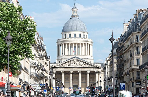 A concepts of Rue Soufflot from the west with the Panthéon in the background