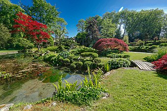 Jardin japonais du château de Courances.