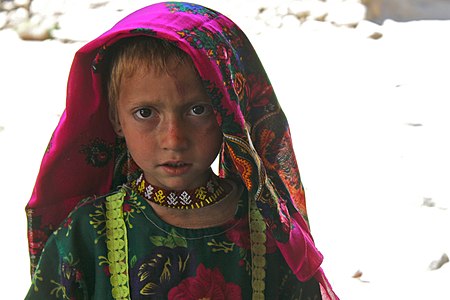 A girl in Pashayi dress