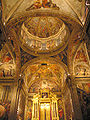 Arcs torals sobre els quals descansa la cúpula a l'església del Patriarca, de València.