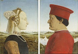 Piero della Francesca, Diptih vojvode Federica da Montefeltra i vojvotkinje Battiste Sforza od Urbina