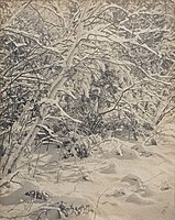 Ramas cubiertas de nieve, 1905.