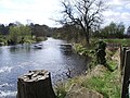 Rzeka Goyt w Marple Dale przed jazem