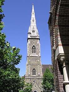 Scots' Church, Melbourne's Gothic tower Scot's Church Tower.jpg