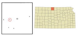 Location of Athol, Kansas