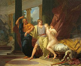 Socrates Tears Alcibiades from the Embrace of Sensual Pleasure, by Jean-Baptiste Regnault (1791).