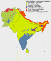 The language families of South Asia