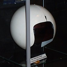 A helmet from the film at a convention in Stockholm Spaceballs helmet (cropped).JPG