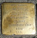 Stolperstein für Mathilde Schiefer (Weidengasse 30)