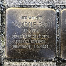 Stolperstein für Adolf Badt in Hannover