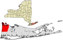 Lage im Suffolk County (New York)