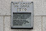 Tom Clarke 1916 commemorative plaque at the junction of Parnell Street and O'Connell Street, Dublin